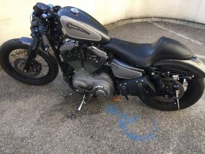 Sacoches Myleatherbikes Harley Sportster Forty Eight (48)